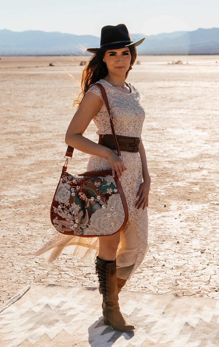 Goddess Bag Collection - Orange Leather Brigid Purse