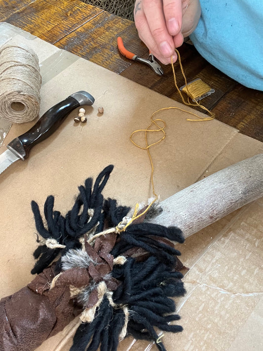 SOLD!!! Ceremonial Triple Burner - with Sage, Dragon's Blood Sage and Palo Santo