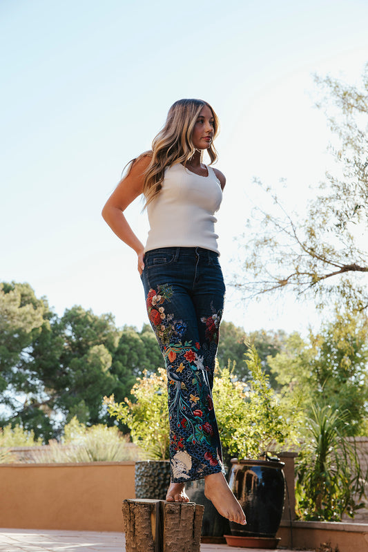 Peacocks in Paradise Jeans