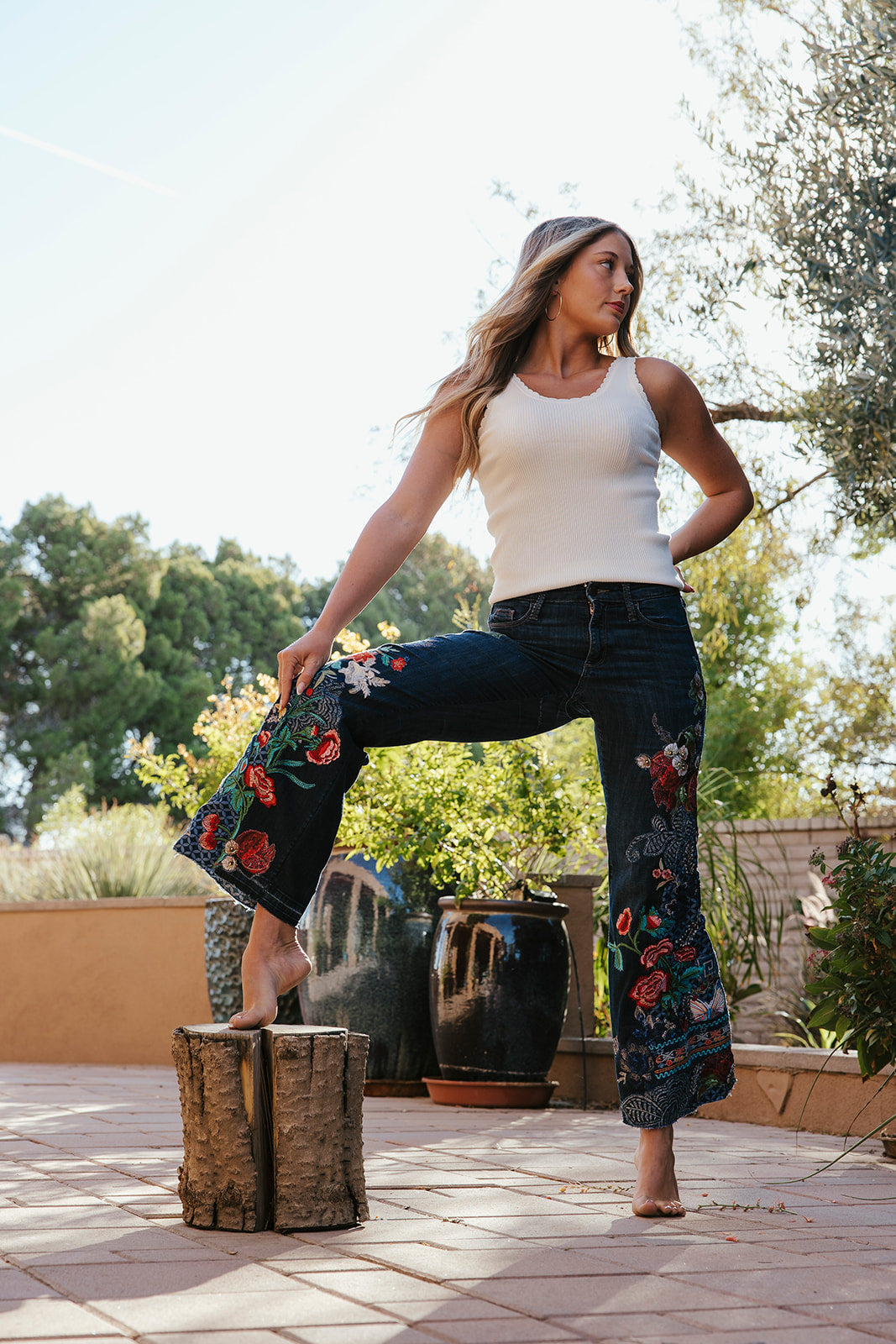 Peacocks in Paradise Jeans