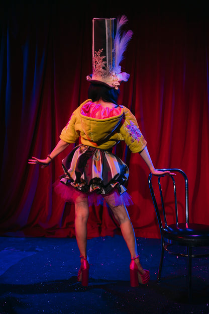 Striped Balloon with Tulle Skirt