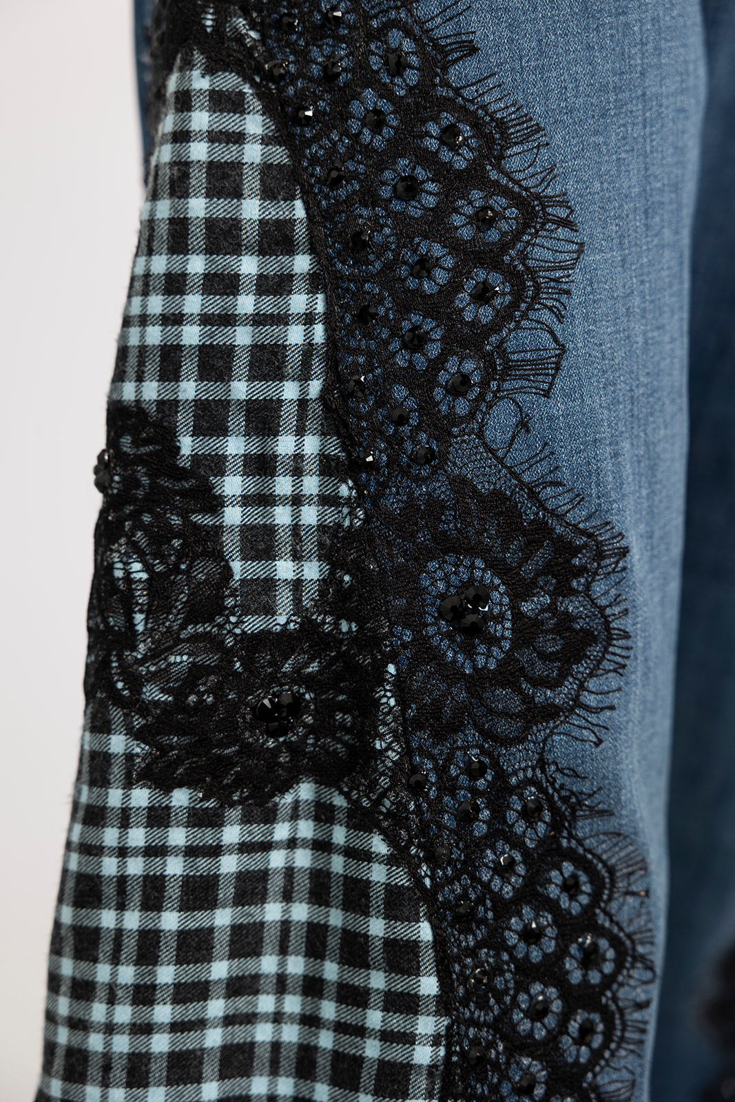 Dorothy's Plaid & Sparkle Country Jeans