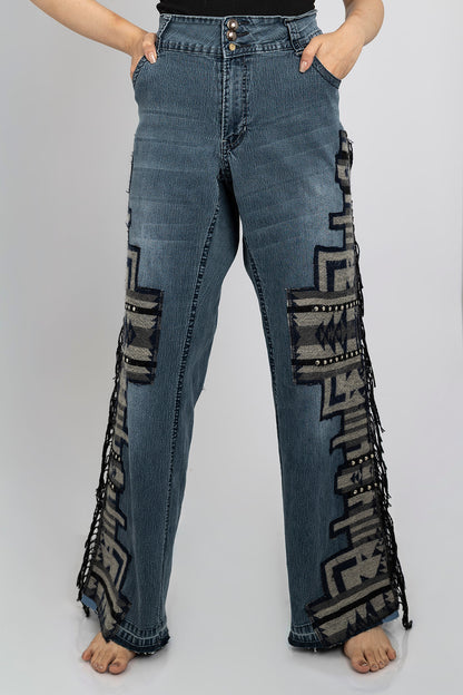 Afghan Fringe Jeans