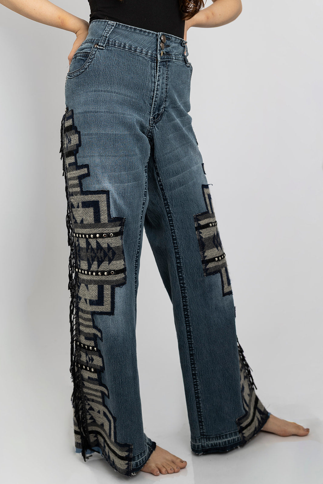 Afghan Fringe Jeans