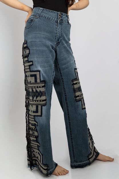 Afghan Fringe Jeans