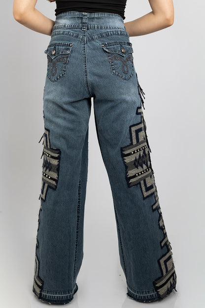 Afghan Fringe Jeans