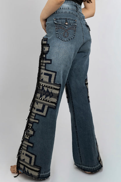 Afghan Fringe Jeans