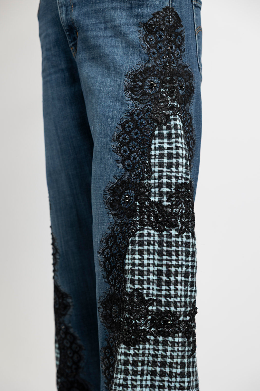 Dorothy's Plaid & Sparkle Country Jeans