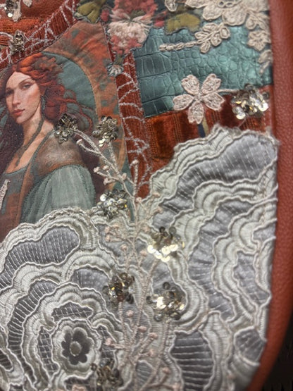 Goddess Bag Collection - Orange Leather Brigid Purse