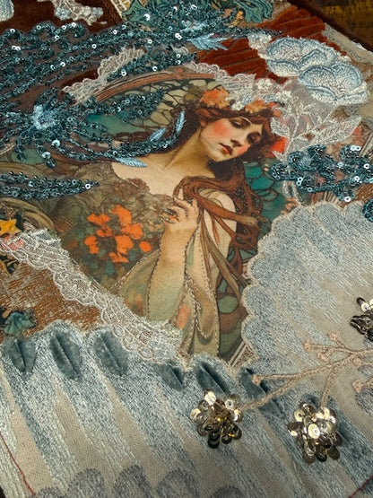 Goddess Bag Collection - Dark Rust Velvet Terra Purse