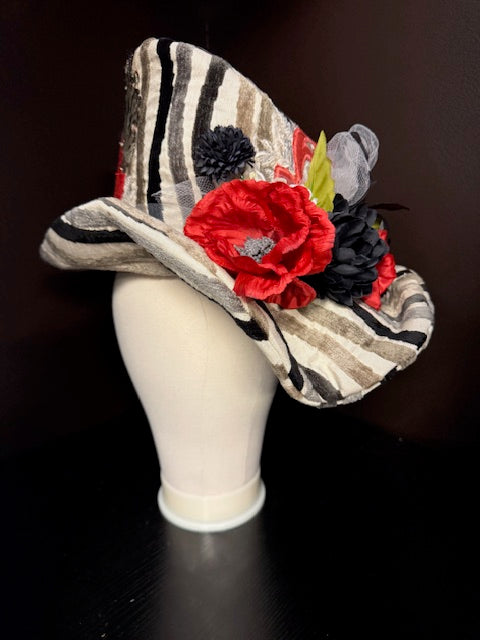 Madhatter Series - Asymmetrical Fiona Tophat Sacred Heart