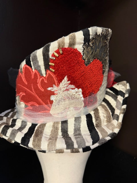 Madhatter Series - Asymmetrical Fiona Tophat Sacred Heart
