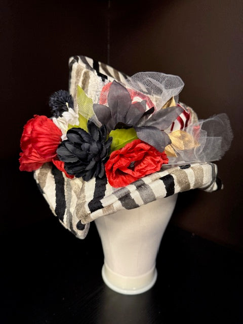 Madhatter Series - Asymmetrical Fiona Tophat Sacred Heart