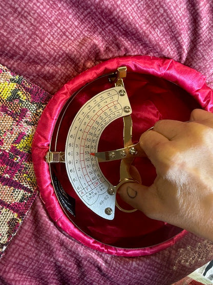 Madhatter Series - Asymmetrical Fiona Tophat in mauve and light chestnut brown