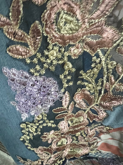 Pink Lace Pop Art Flare Jeans