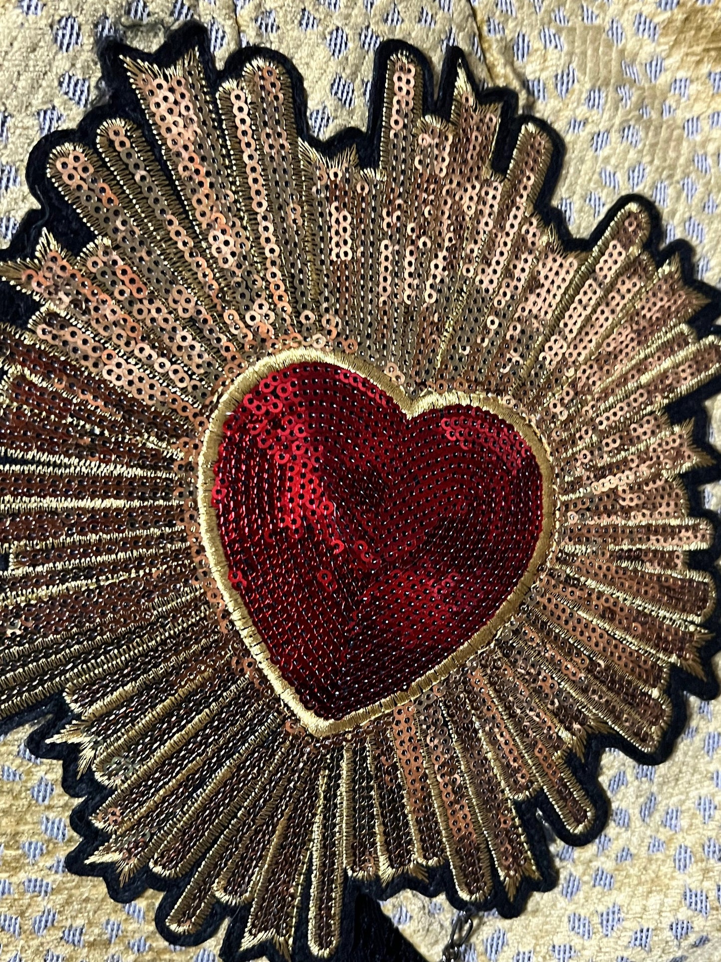 Sequin Heart Mini Skirt