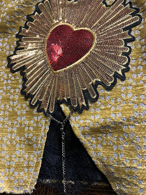 Sequin Heart Mini Skirt