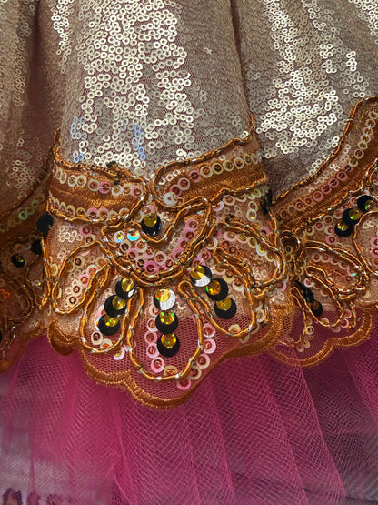 Sequin & Pink Tulle Skirt