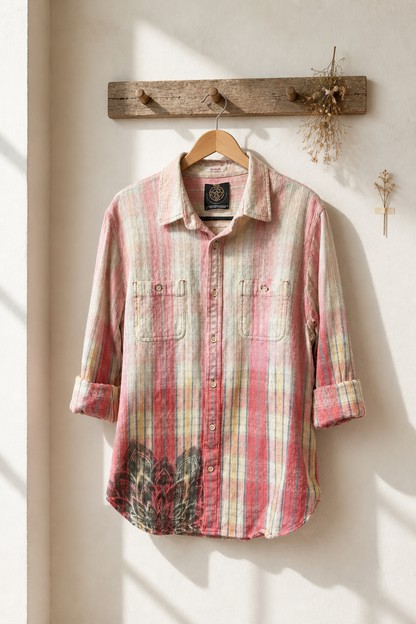 Mosaic Dragon Flannel Shirt