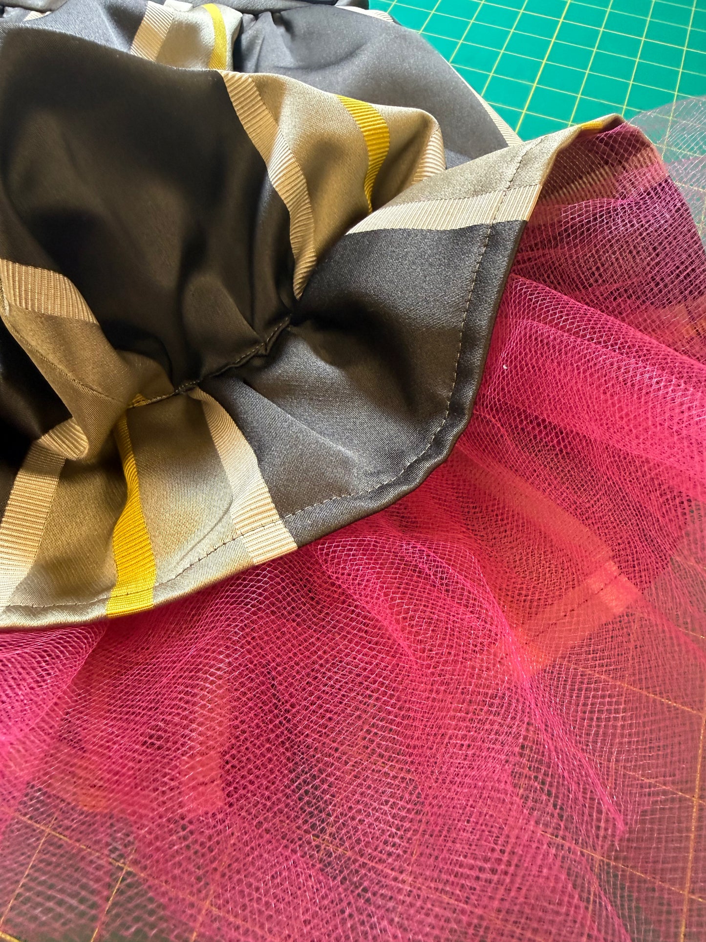 Striped Balloon with Tulle Skirt
